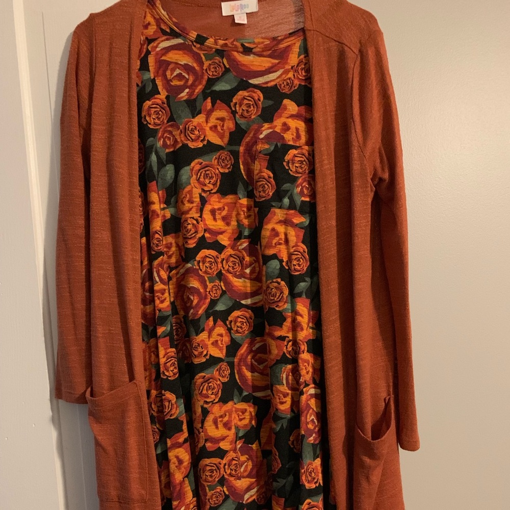 Lularoe Carly dress and Sarah